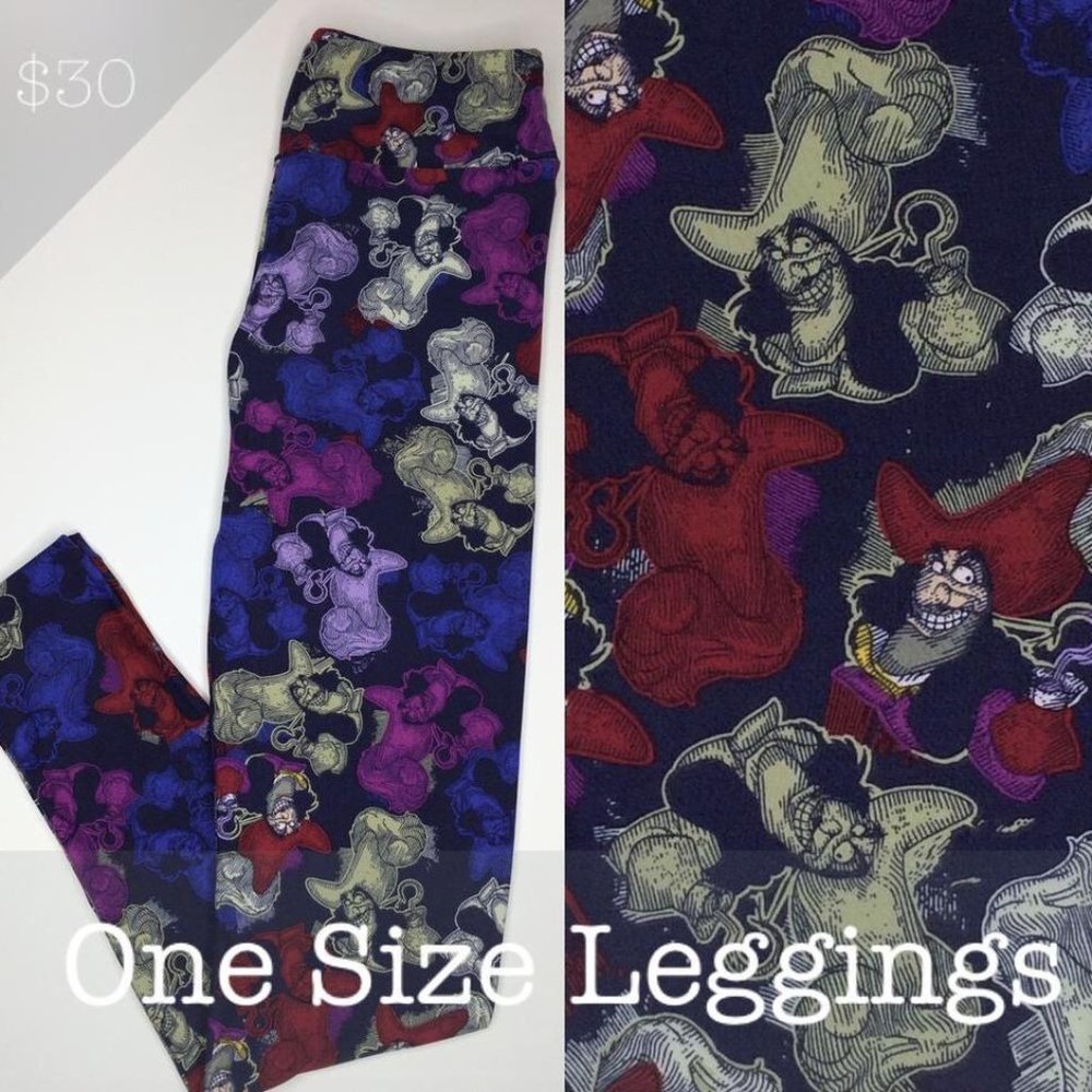 NWT Disney Villain Captain Hook LuLaRoeLegging 1.0